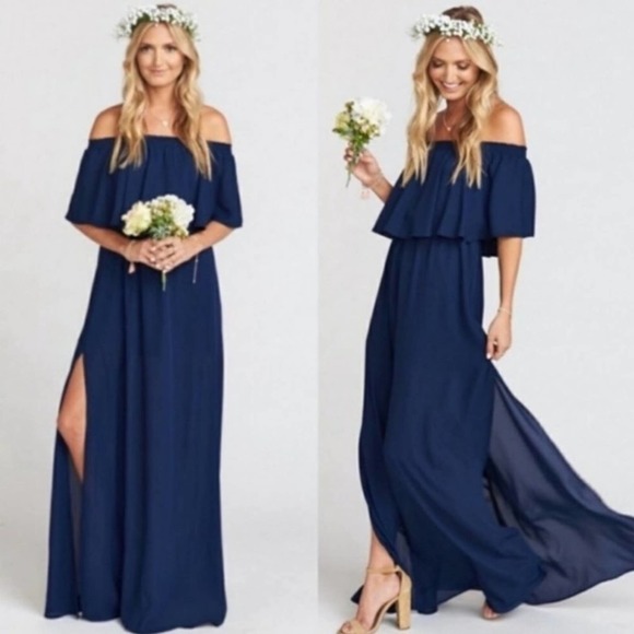 NEW Show Me Your Mumu Hacienda Maxi Dress Navy